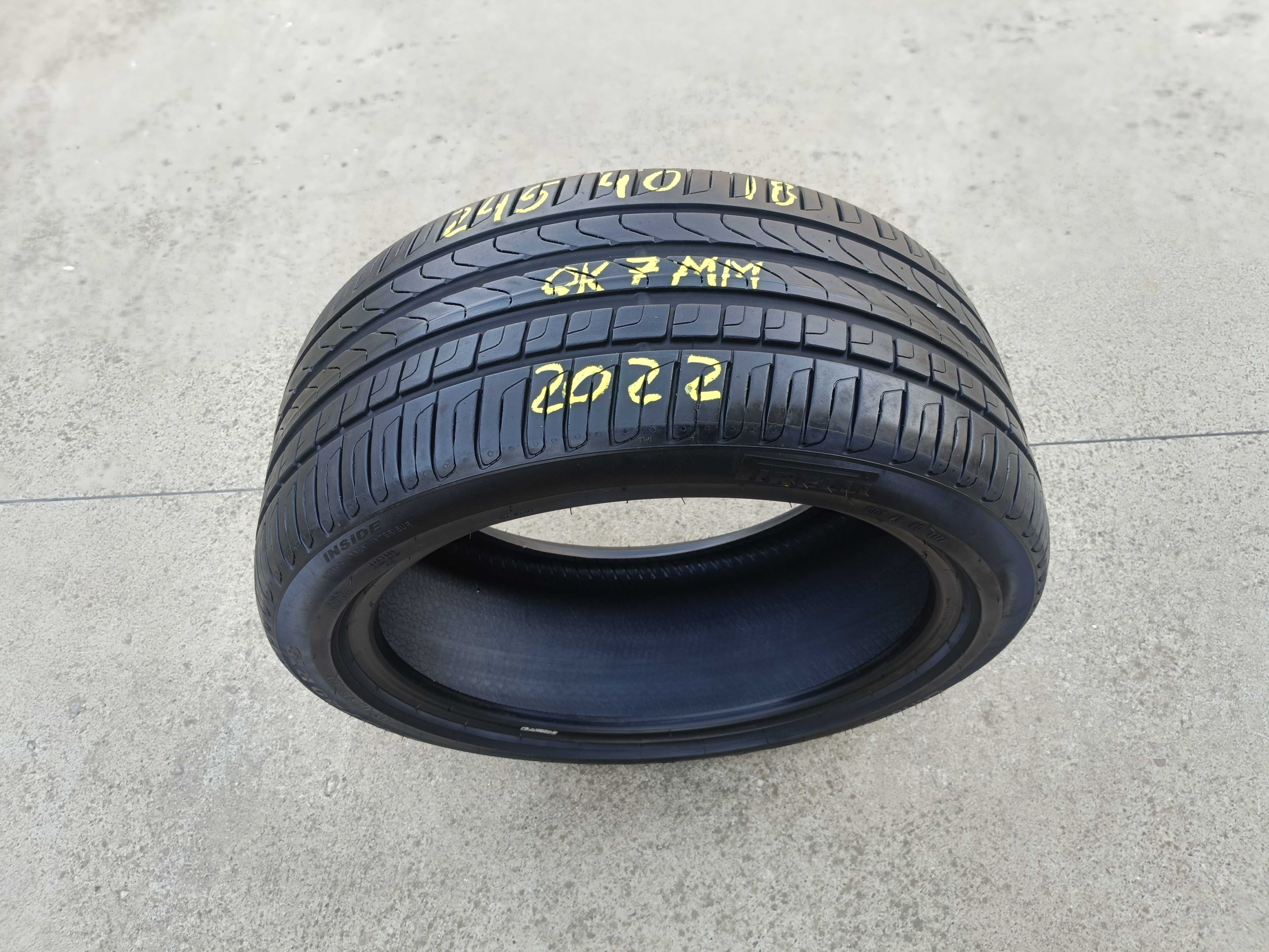 O anvelopa de vara 245 40 18 pirelli cinturato P7 profil 7 mm dot 2022