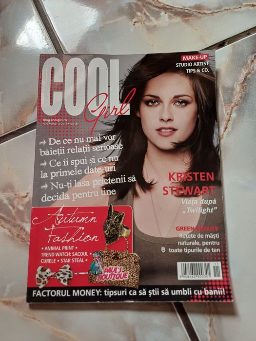Vand revista Cool Girl noiembrie 2011, cu Kristen Stewart