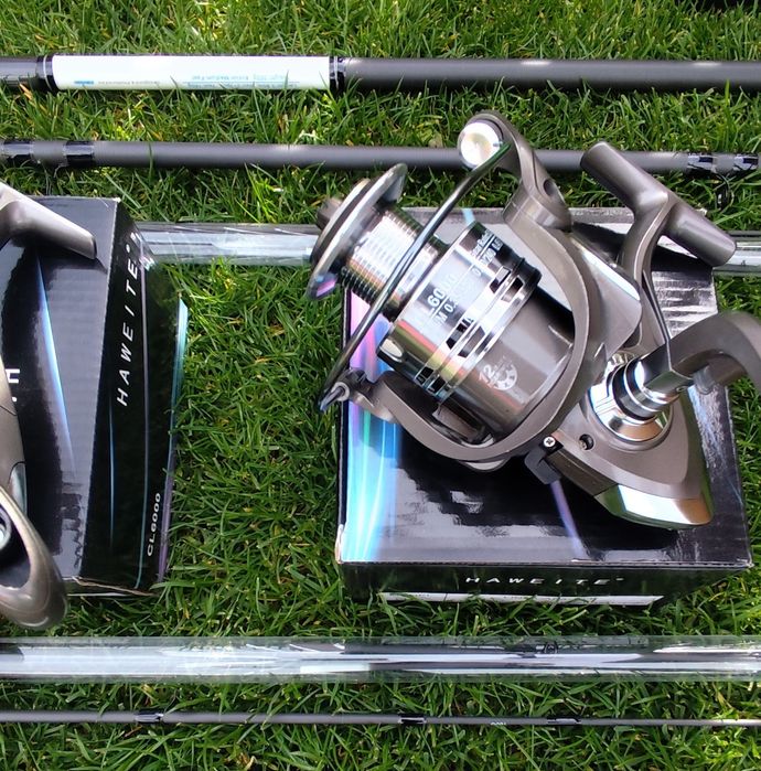 Set 2 Lansete Feeder Carbon X Sense,2 Mulinete, Senzori,Suporți,Geanta