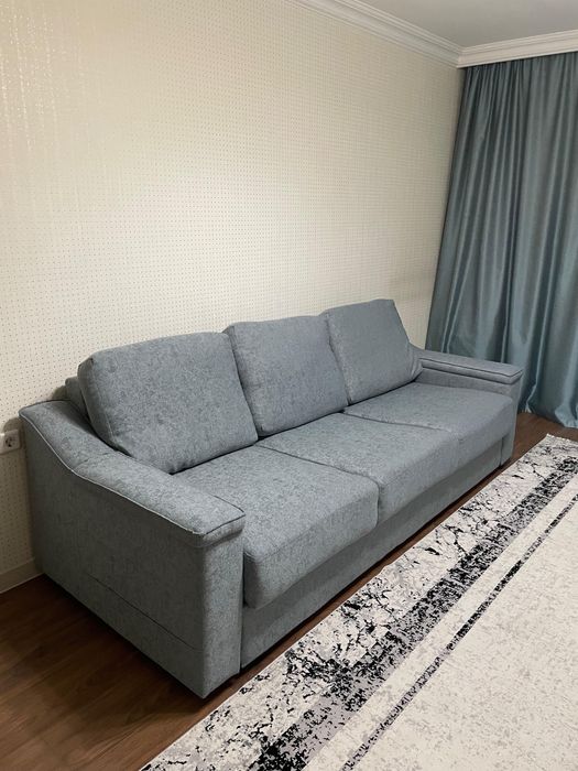 Диван-Кровать 239x105x93 (см), обивка ткань, цвет бирюзовый