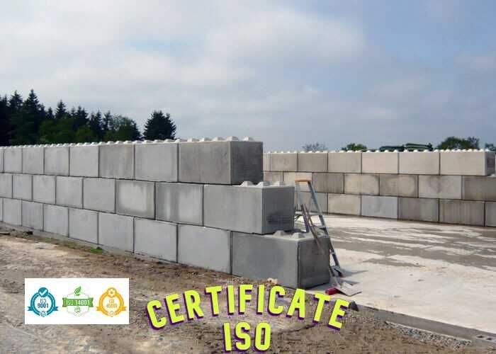 Bloc scara din beton 160 x 80 x 80 cm - cu inaltime variabila