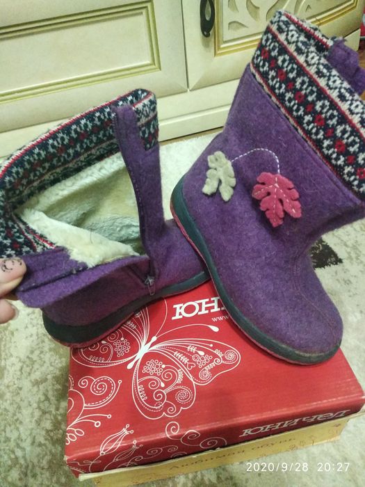 Сапоги натуральные на цигейке! 31 размер!