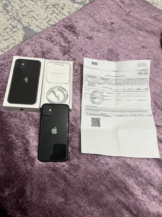 Айфон 11 чёрный 64 гб