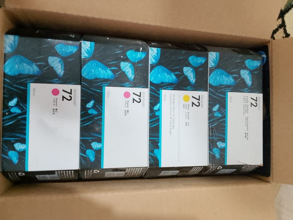 Картридж hp 72 желтый, пурпурный, черный