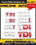Emblema TSI ,TDI pentru Volkswagen