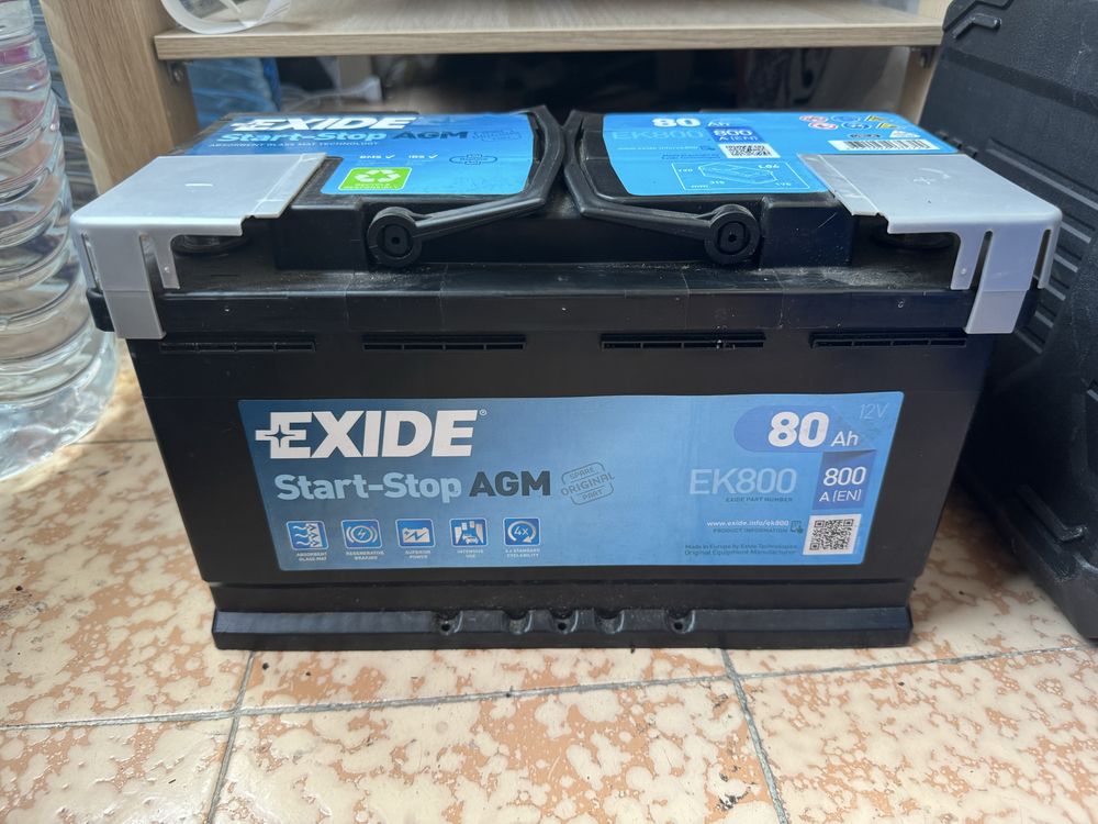 Продавам акумулатор EXIDE EK800 AGM 80Ah