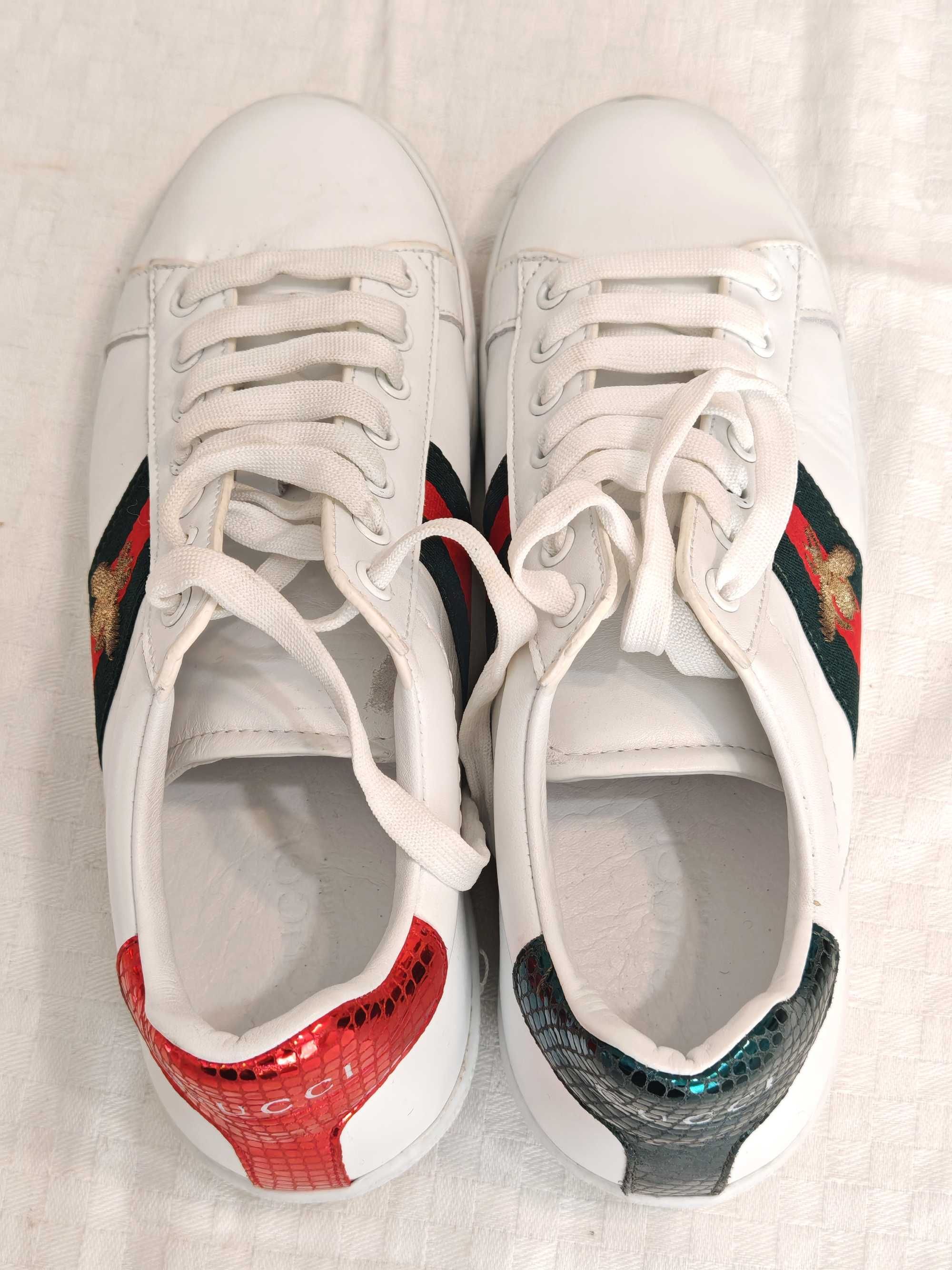 Оригинални Дамски Италиански Маратонки GUCCI 38 р-р Меки и Удобни