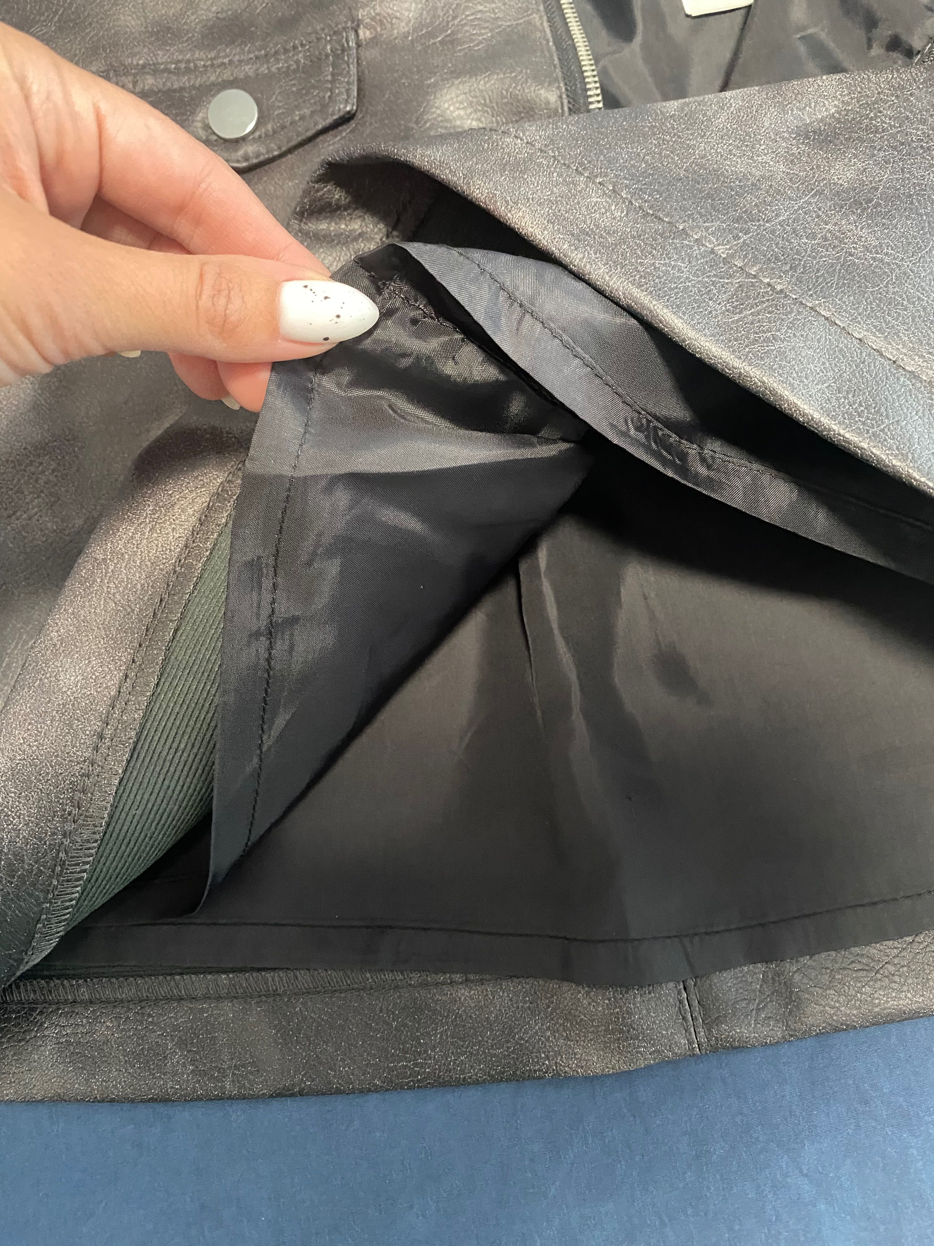 Кожена пола H&M изкуствена кожа + подарък харнес колан