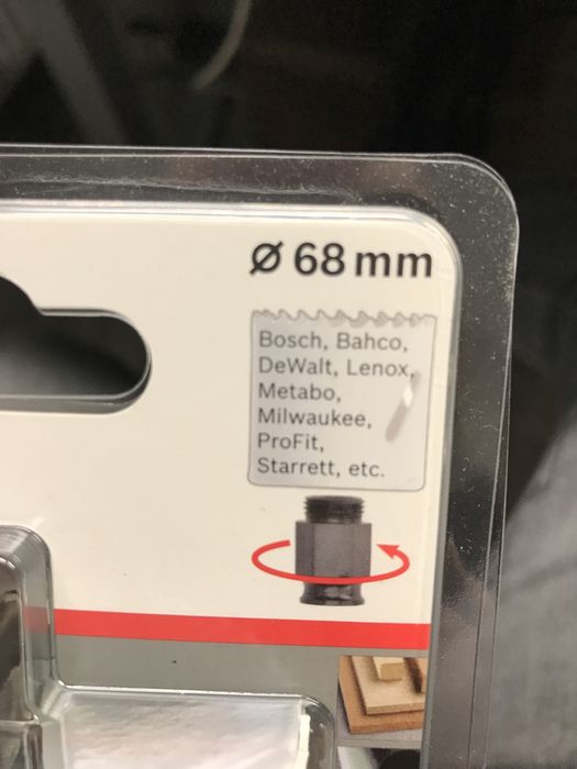 Carota lemn si metal Bosch 68mm