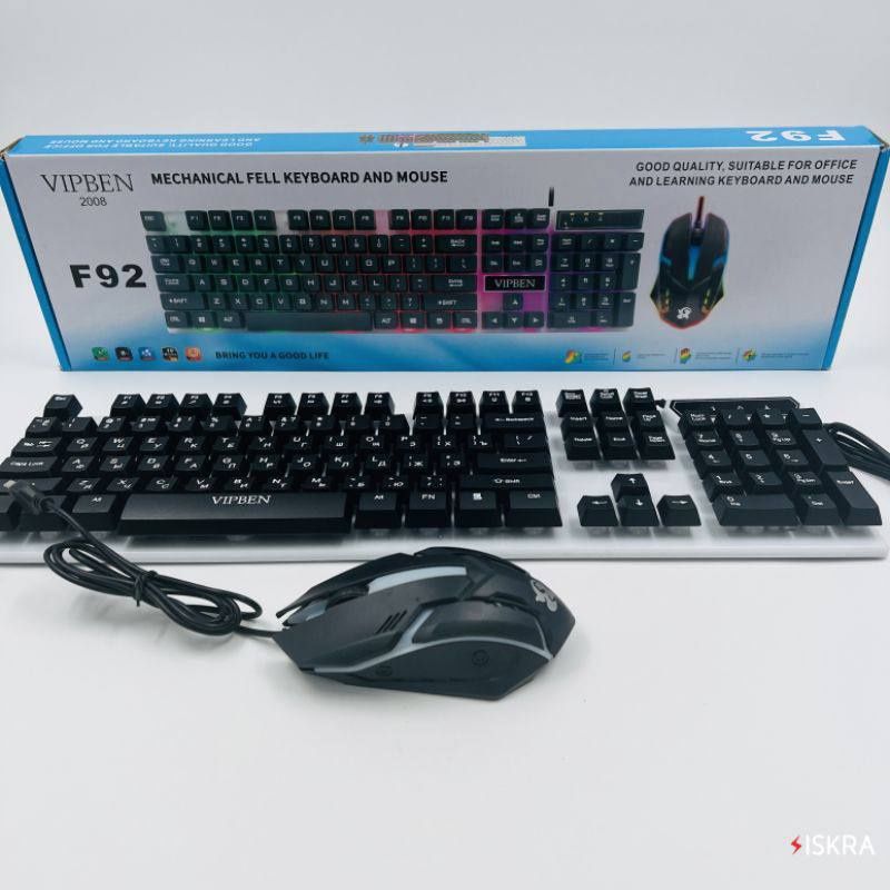 Игровая клавиатура f92 Vipben +мышка