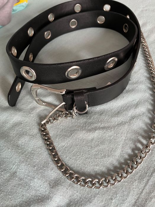 Curea dama Waikiki neagra cu lant