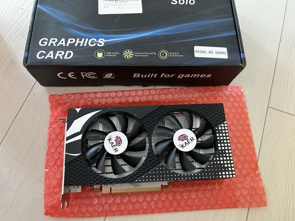 Placa video Radeon RX-580 8GB GDDR5 256 bit