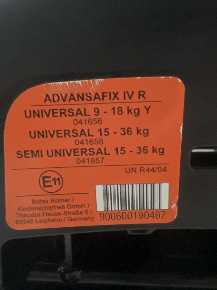 BRITAX Scaun auto Britax Advansafix IV R 9-36kg Blue Marble
