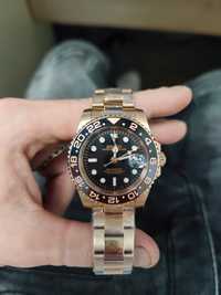 Ceas automatic Seiko GMT Rootbeer rose gold (mod Rolex gmt)t