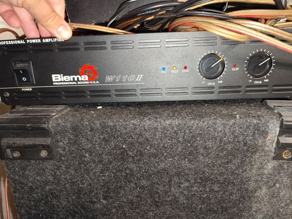 Тонколони 15inch и усилвател Biema w110