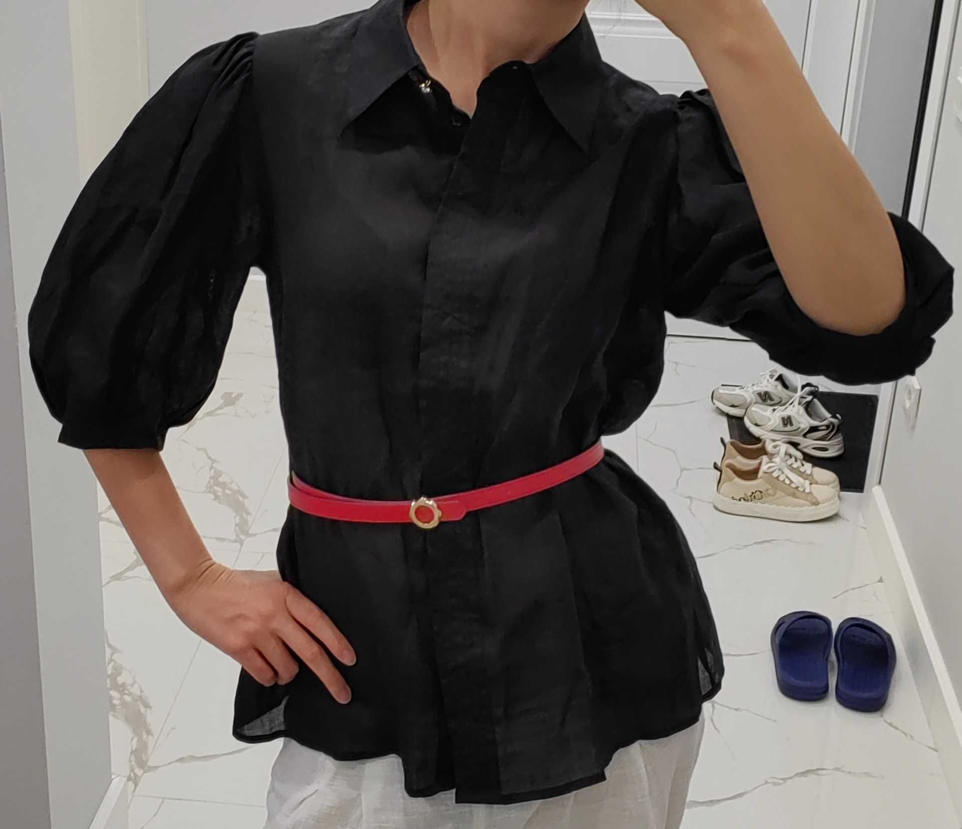 Женская одежда Блуза Sandro черный лен