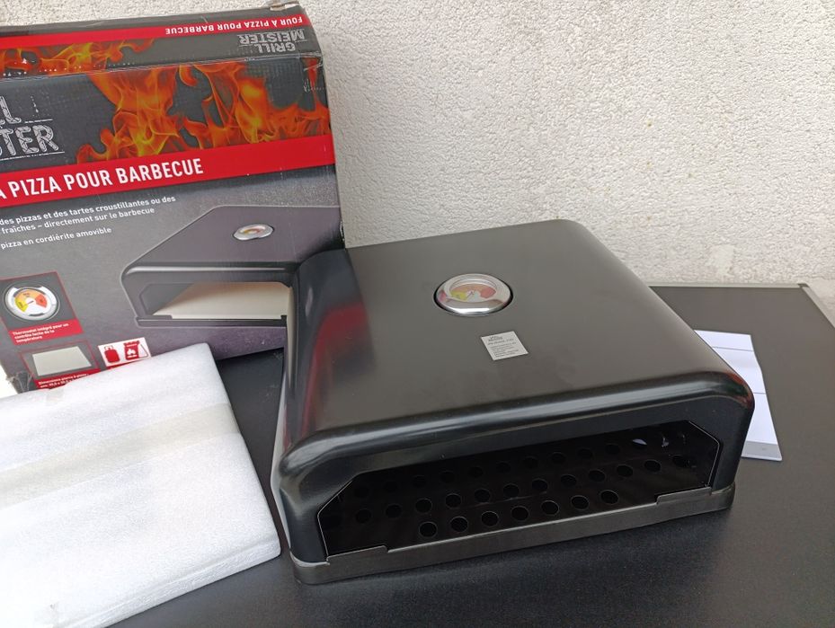 cuptor piatra pizza tarte baghete pentru gratar pe gaz lemne termostat
