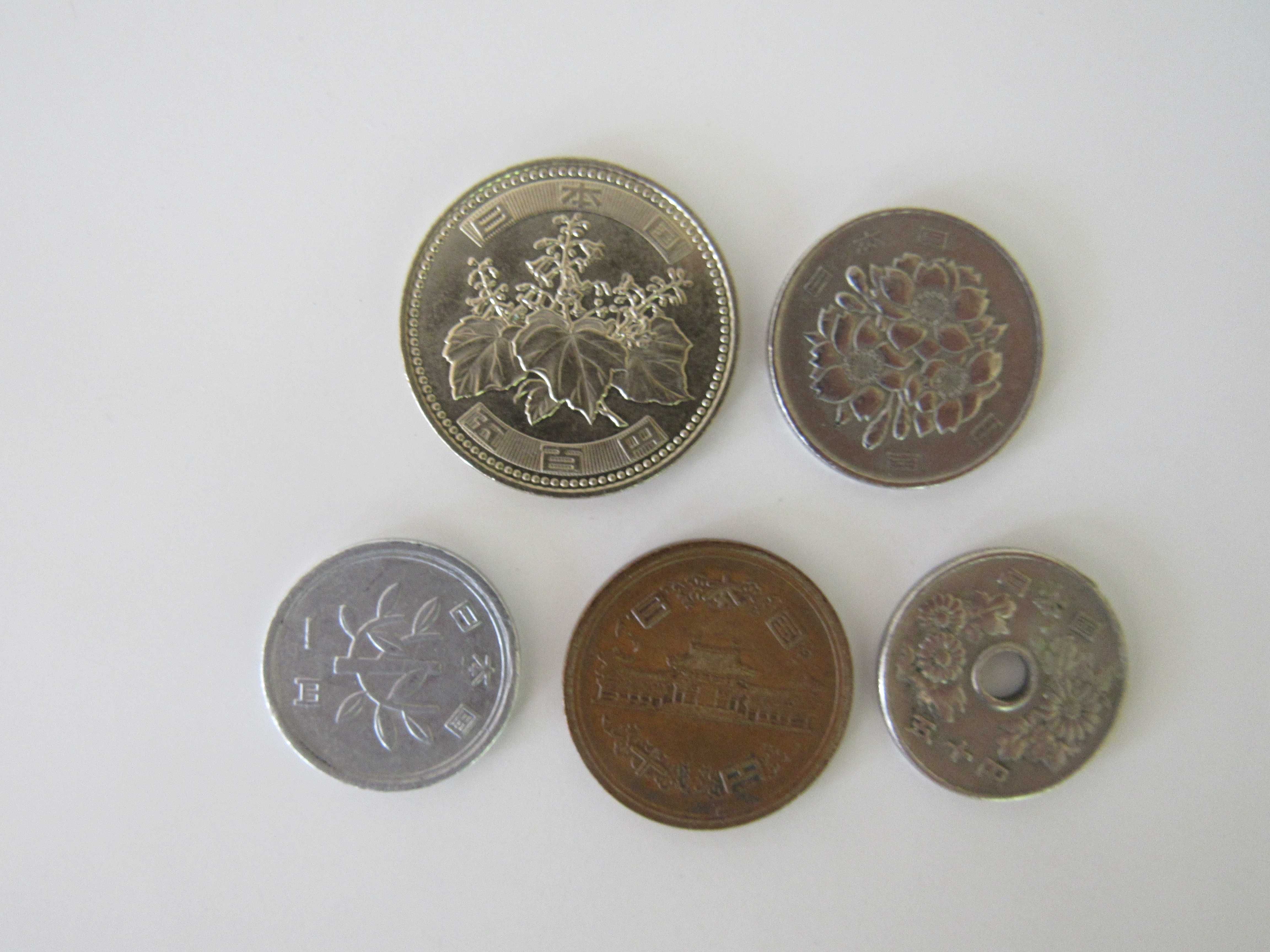 Япония - сет 1, 5, 10, 50, 100, 500 йени - 5 монети, 608 m