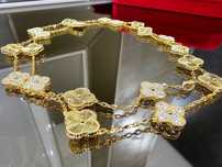 Van Cleef & Arpels VCA Gold & Diamond Alhambra 20 Motifs Дамско Колие