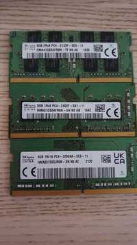 8GB DDR4 laptop/sodimm - 2133/2400/3200