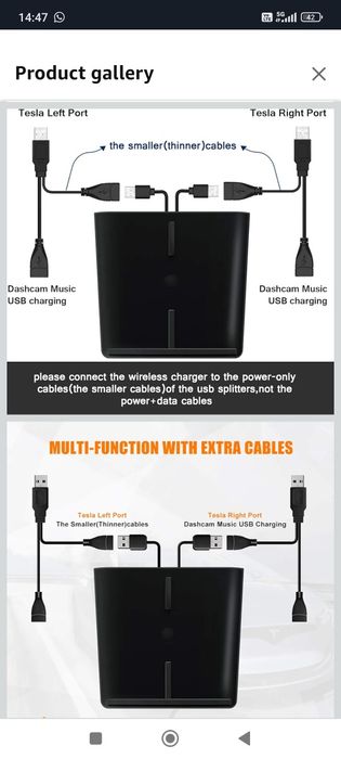 Încărcător wireless tesla 3 nou