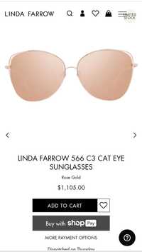 Очила Linda Farrow розово злато