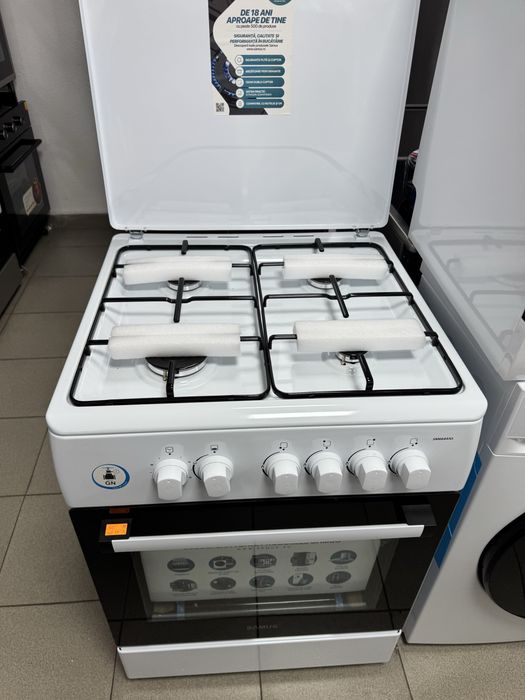 Готварска Газова печка 60см изцяло на газ Чисто нова 2г Гаранция
