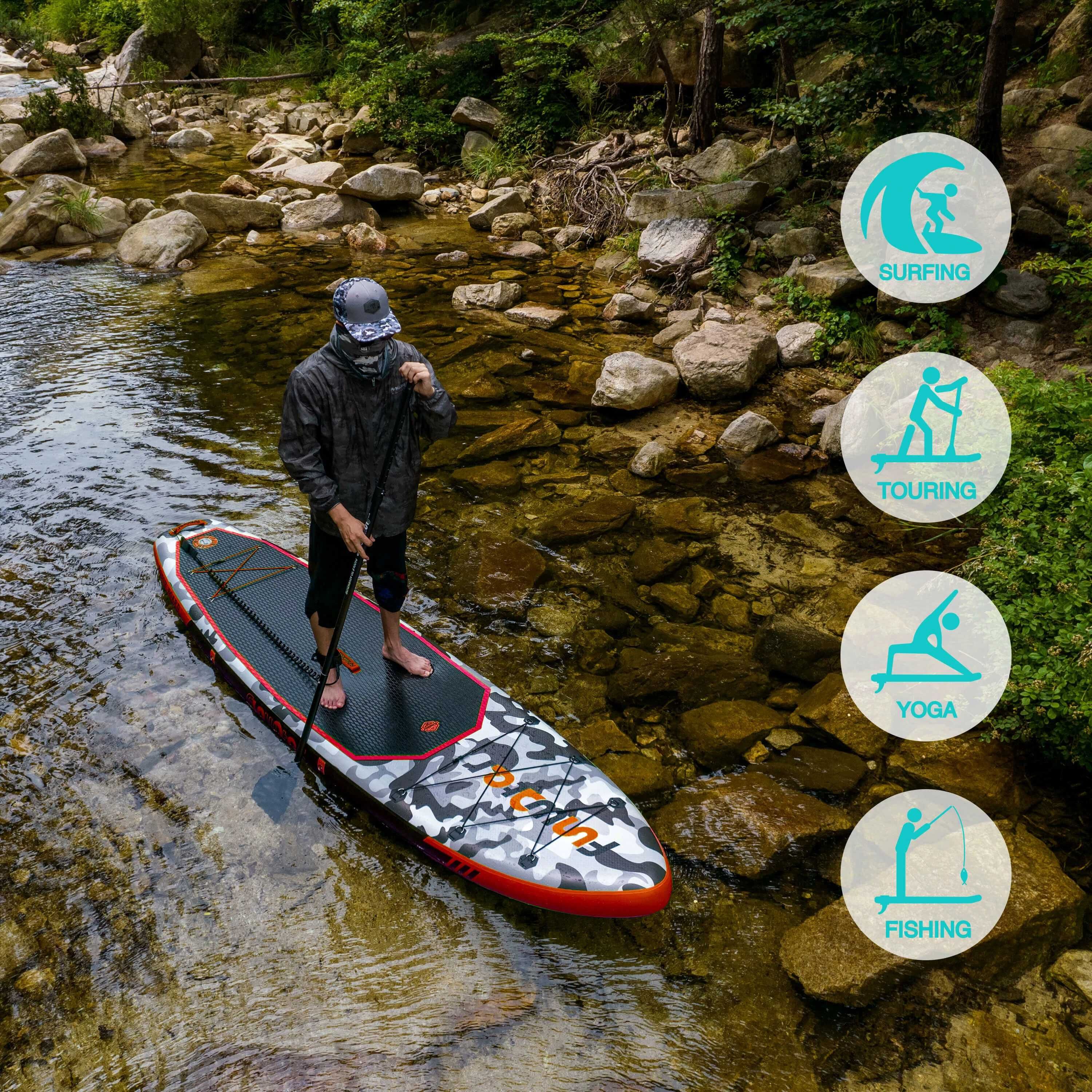 Надуваем падълборд FunWater Honor 330cm каяк седалка Paddle Board SUP
