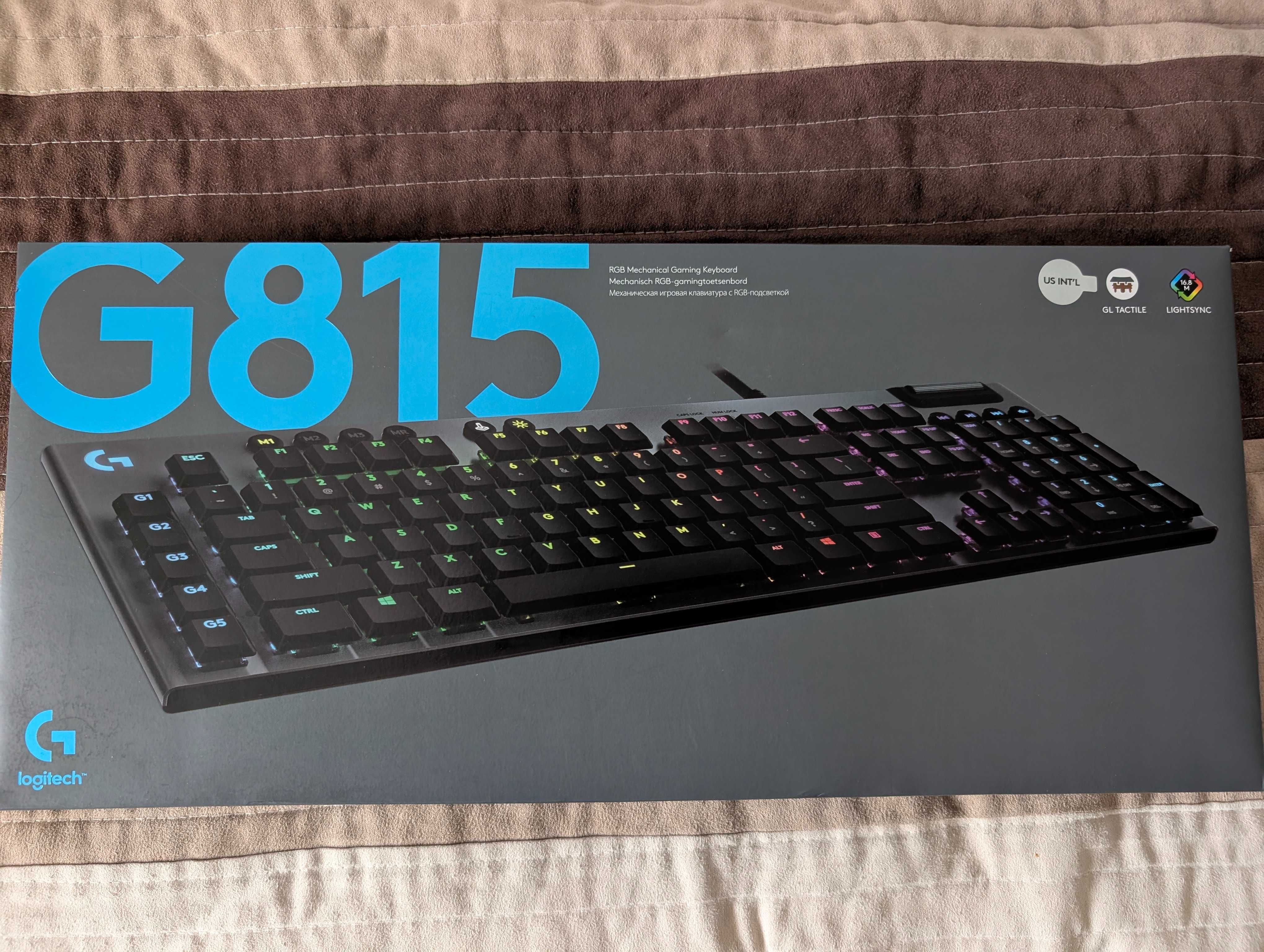 Геймърска механична клавиатура Logitech G815 Tactile нископрофилна