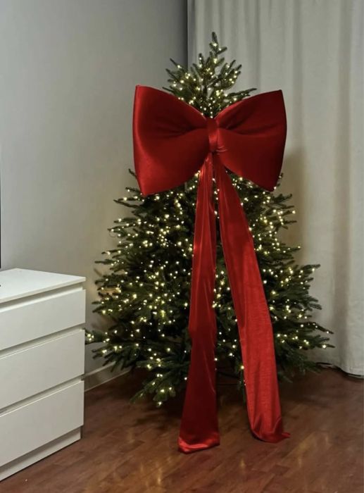 Большие новогодние банты для декора