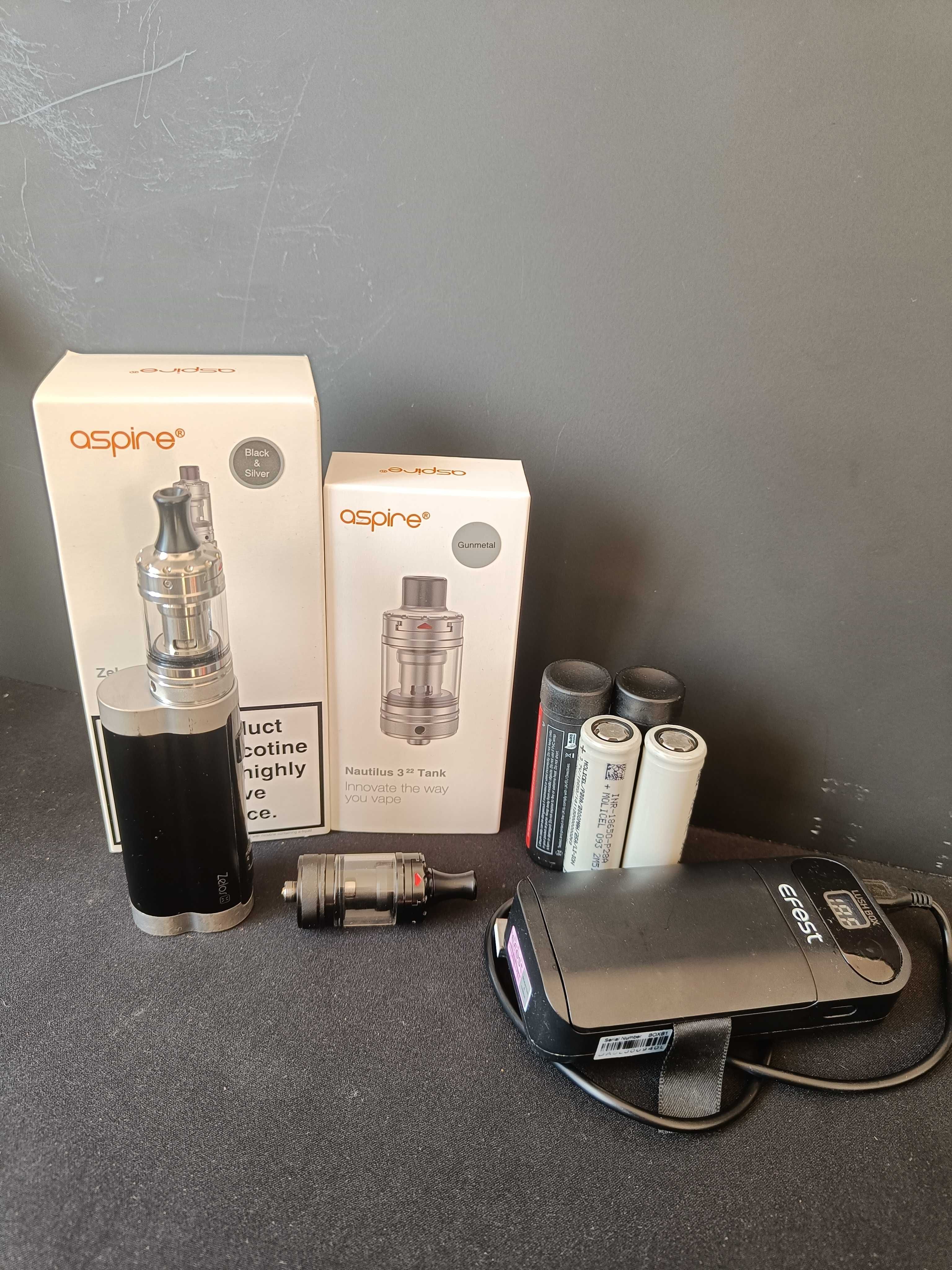 Kit Aspire Zelos X + Tank Nautilus 322 + 2 acumulatori + incarcator
