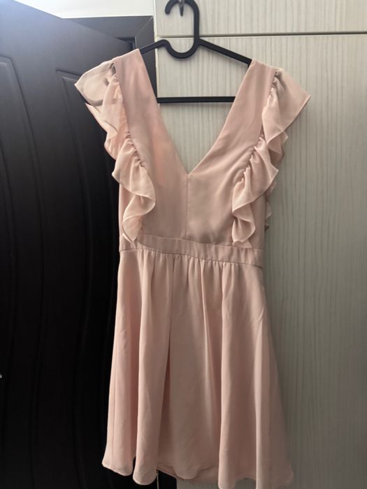 Розова официална  рокля