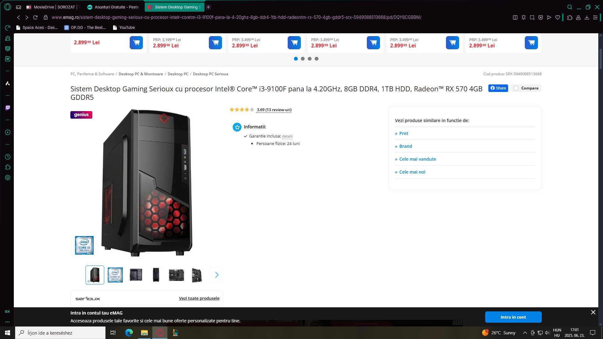 Pc light gaming !