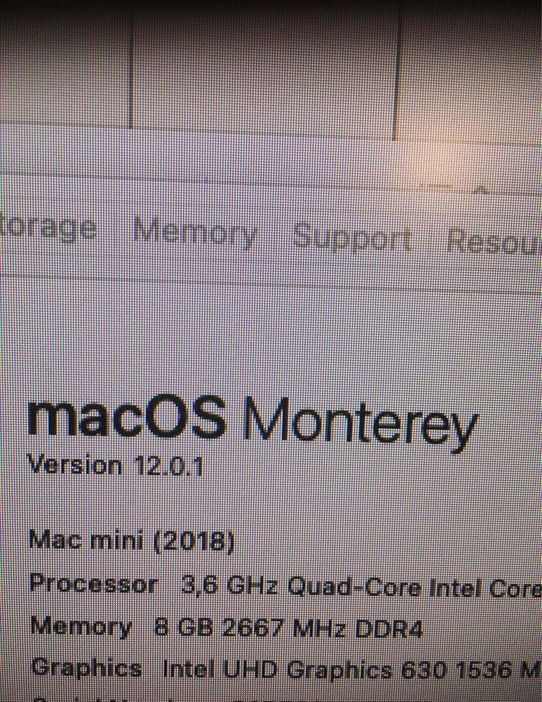 Mini mac 2018 8 giga