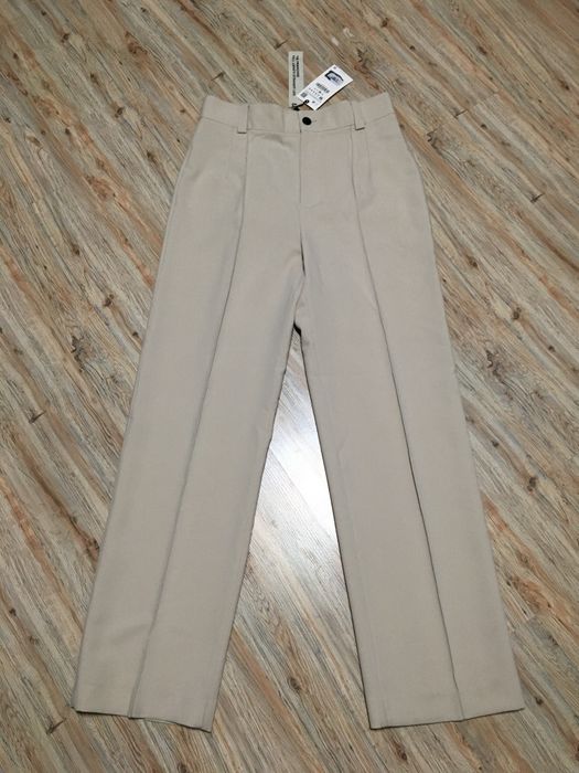 Pantaloni bej Zara The Francoise Full Length