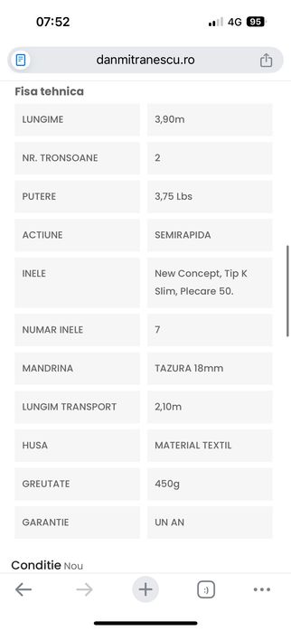 Vand lansete pescuit la crap