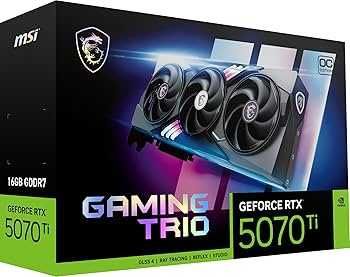 Видеокарта MSI GeForce RTX 5070 Ti GAMING TRIO OC