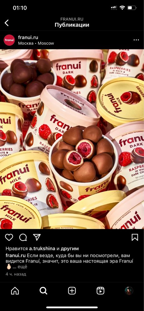 Малина в шоколаде FRANUI