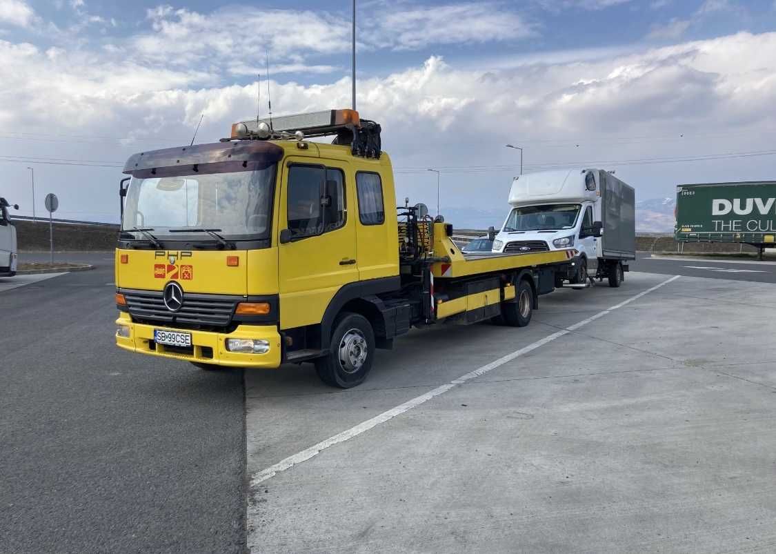 Tractari auto Sibiu Ridicari auto cu macara Tractari camioane Sibiu