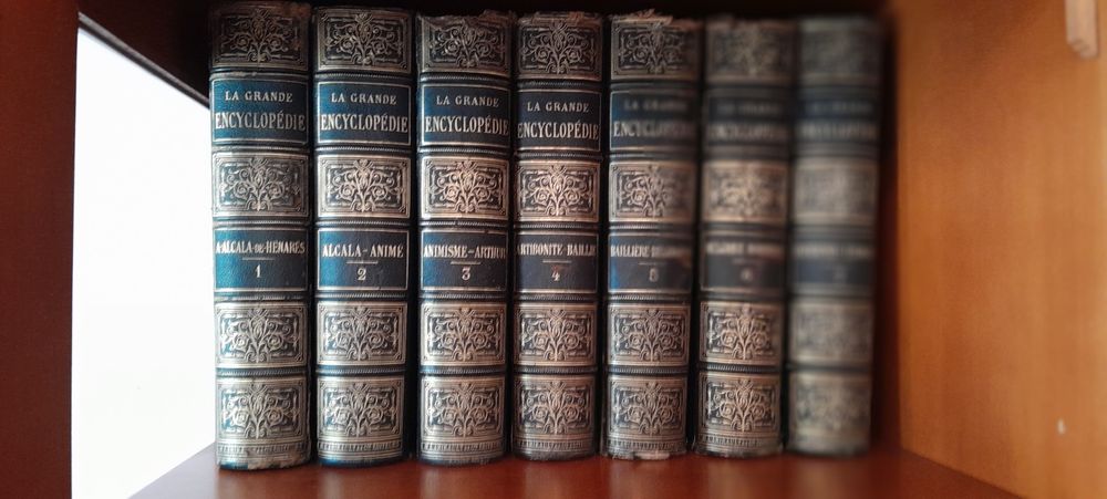 Carte veche 'Marea Enciclopedie Franceza' anul 1886-1895 / 20 volume