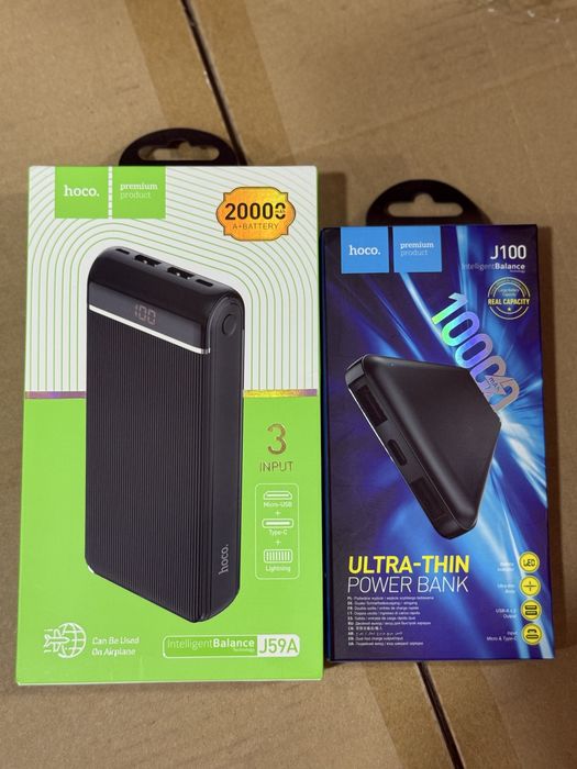 БЕПУЛ Доставка, Оригинал powerbank hoco 10.000/20.000mAh аккумулятор