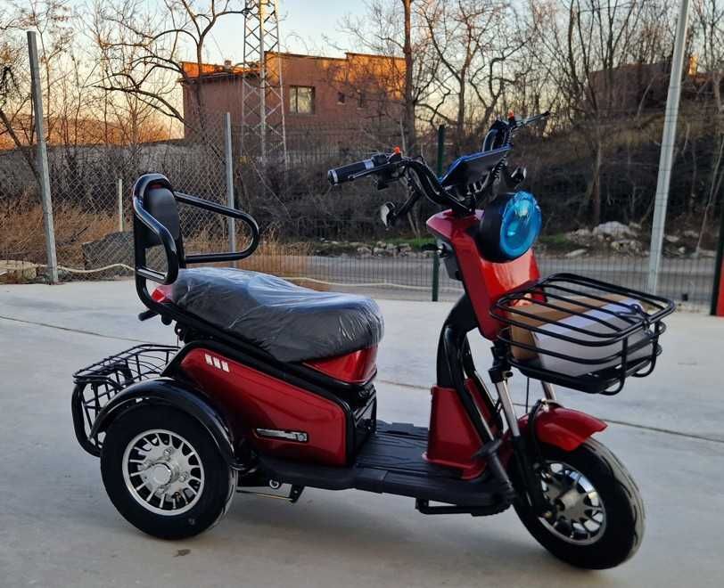 Електрическа Триколка Пробег 70 Км! 2000 Вата БЕЗПЛАТНА ДОСТАВКА