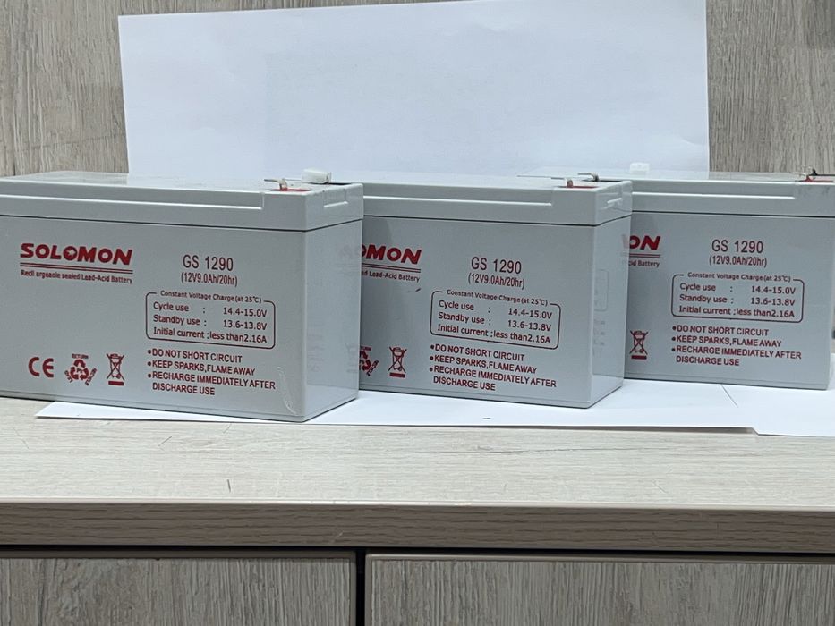 Аккумулятор для ЮПС  12V 2.3А 12V 9A. Фирма:Salamon Производство:Китай