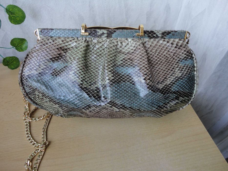 100% змийска кожа/испанска чанта