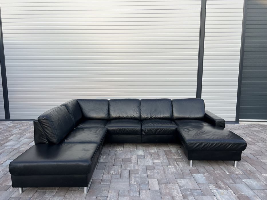Coltar Living ~ Sufragerie XXL Piele Naturala Forma U