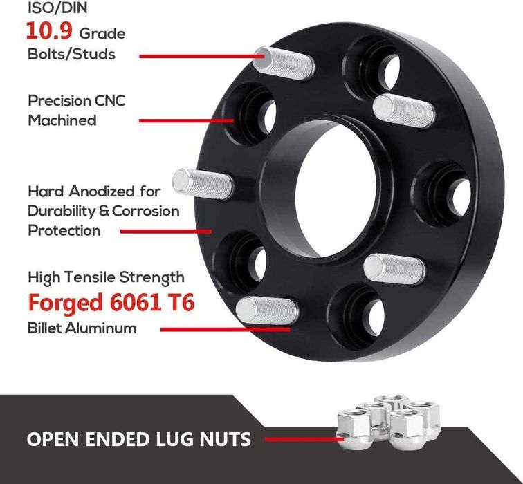 Flanse distantiere Mitsubishi Pajero Pinin 38mm 5x114,3 M12x1,5 CB67,1