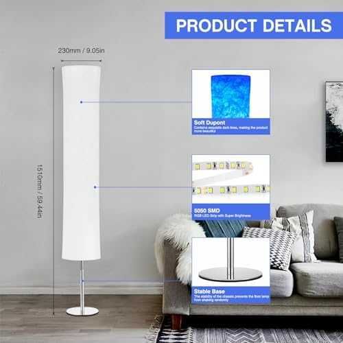 Нова Смарт RGB LED ъглова лампа с APP, Alexa, музика за осветление дом