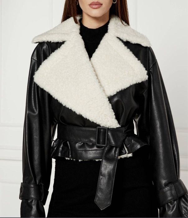 кожено яке байкър Hugo Boss