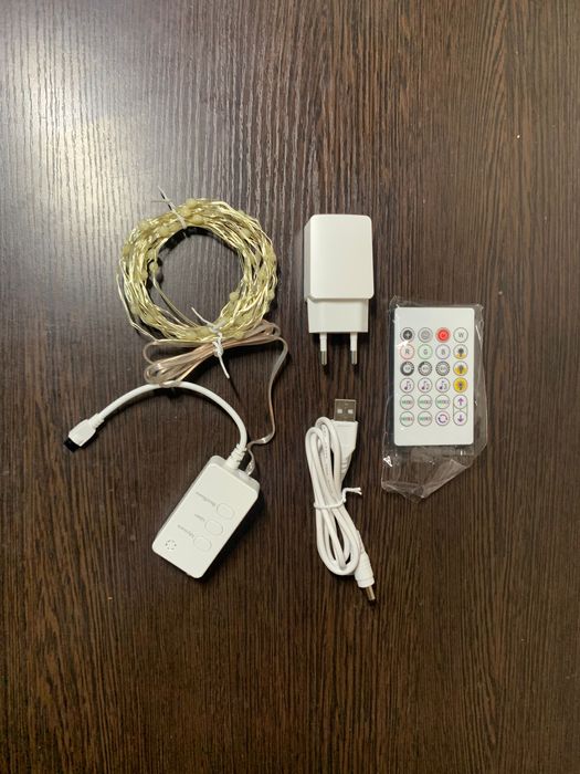 Электрогирлянда новогодняя гирлянда с пультом управления 5+1