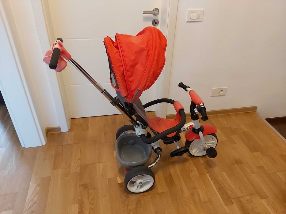 Tricicleta pliabila multifuctionala pentru copii Urbio, Rosu, Coccolle